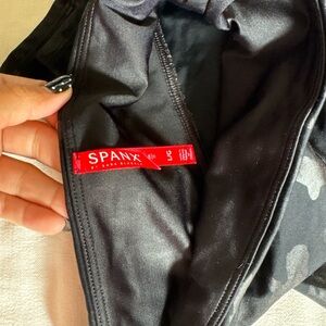 SPANX Black Camouflage Leggings